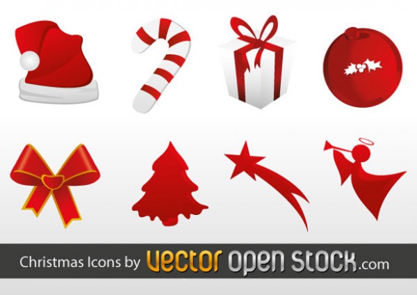 8 Red Christmas Vector Icons Set white web vectors vector graphic vector unique ultimate ui elements tree stylish simple red quality psd png photoshop pack ornament original new modern jpg interface illustrator illustration icons ico icns high quality high detail hi-res HD hat GIF fresh free vectors free download free elements download detailed design creative clean christmas candy cane ai   