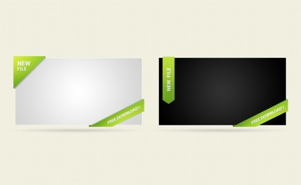 3 Green Corner Ribbons UI Elements Set PSD web unique ui elements ui stylish set ribbons quality psd original new modern interface hi-res HD green fresh free download free elements download detailed design creative corner ribbon corner clean   