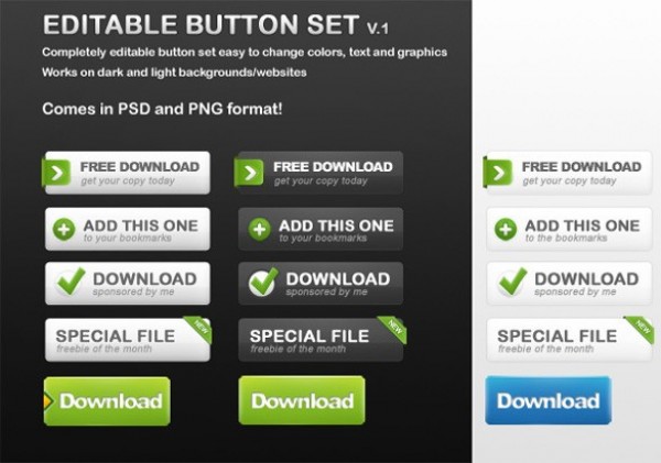 Awesome Web UI Buttons Set in PSD web unique ui elements ui stylish set quality psd pack original new modern interface hi-res HD fresh free download free elements editable download buttons download detailed design creative clean call to action button buttons set buttons   