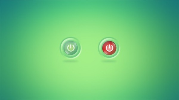 Snazzy Round Power On/Off Buttons Set PSD web unique ui elements ui stylish set round red quality psd power original on/off buttons on off new modern interface hi-res HD green glossy fresh free download free elements download detailed design creative clean   
