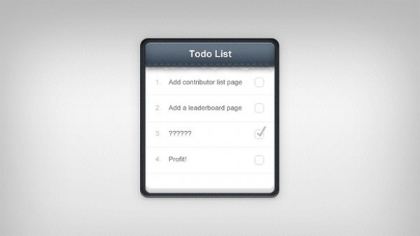 Neat Stitched To-Do List Notepad PSD web unique ui elements ui todo list to do list to do stylish stitched simple quality original notepad note pad note book new modern list interface hi-res HD fresh free download free elements download detailed design creative clean blue   