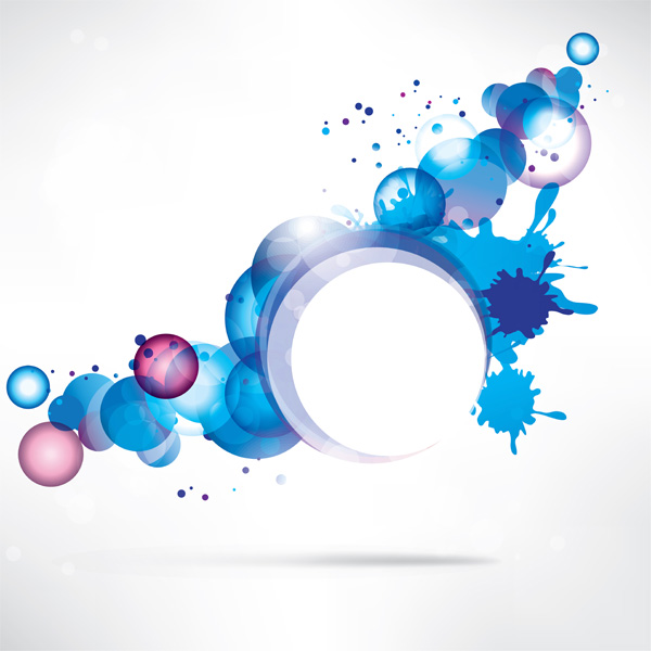 Blue Splashes and Bubbles Abstract Background web vector unique ui elements stylish splatter splash quality pink original new interface illustrator high quality hi-res HD graphic fresh free download free eps elements download detailed design creative circles bubbles bokeh blue background abstract   