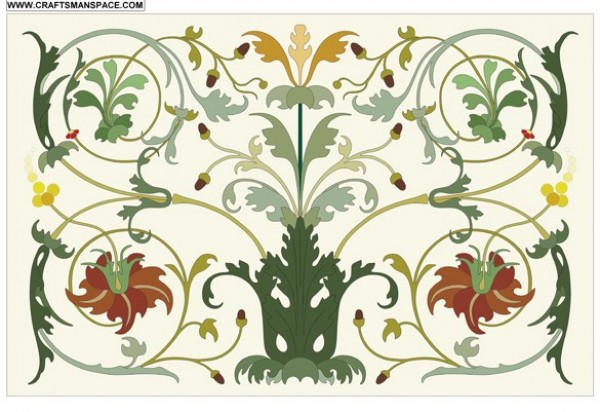 Lovely Vector Floral Scroll Pattern Ornament web vector unique ui elements stylish scroll quality pattern ornament original new nature leaves illustrator high quality graphic fresh free download free flower floral download design creative background abstract   