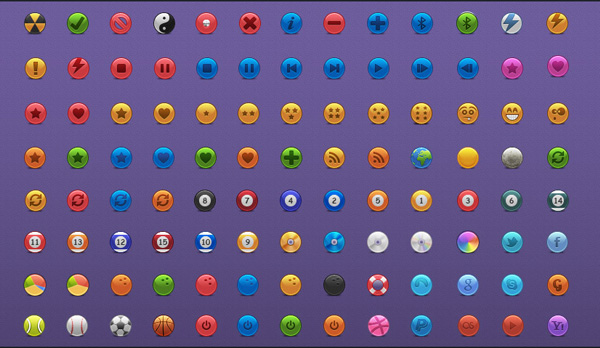 104 Colorful Mixed Circle Icons Set PNG web unique ui elements ui stylish social icons social set refresh quality power buttons pool balls png pack original new modern interface icons hi-res hearts HD game balls fresh free download free favs emoticons elements download detailed design creative colorful clean circles circle icons cd alerts   