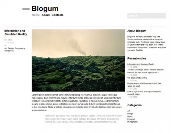 Blogum Free Blog WordPress Theme wordpress theme wordpress web element web vectors vector graphic vector unique ultimate UI element ui theme svg quality psd png photoshop pack original new modern minimalist JPEG illustrator illustration ico icns high quality GIF fresh free vectors free download free eps download design creative blog wordpress theme blog ai   