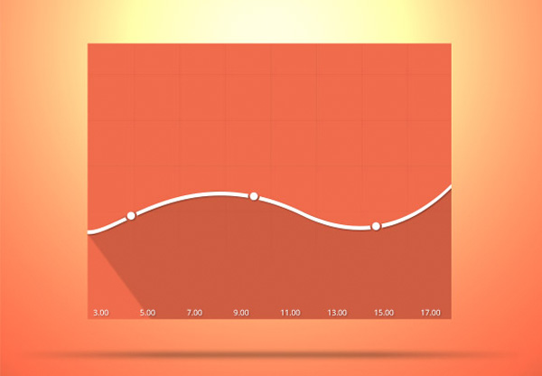 Juicy Long Shadow Graph Flat UI ui elements long shadow line interface grid graph free download free flat graph flat download   