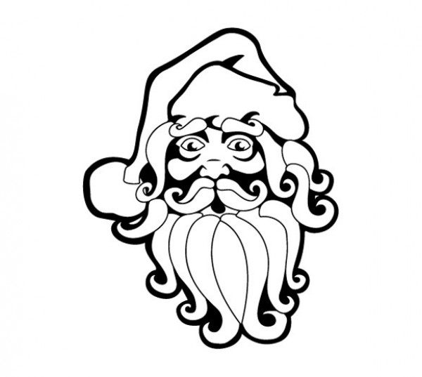 Santa Claus Vector Art Drawing web vector santa vector unique ui elements stylish silhouette santa drawing santa claus santa art quality original new interface illustrator illustration high quality hi-res HD graphic fresh free download free elements download detailed design creative beard art   