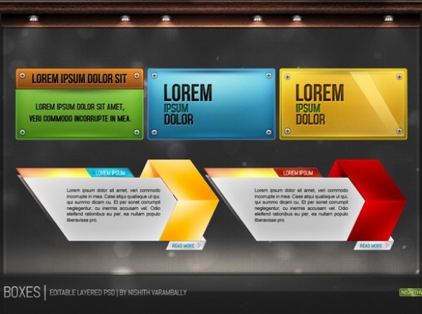 Modern Creative Web Boxes Set PSD web unique ui elements ui textured stylish set quality psd original new modern modal interface hi-res HD fresh free download free elements download detailed design creative colorful clean boxes box   