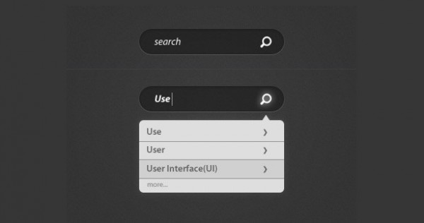 Dark Search Field with Tooltip Results PSD web unique ui elements ui tooltip results tooltip stylish simple search field search quality original new modern interface hi-res HD fresh free download free elements download detailed design dark creative clean active   