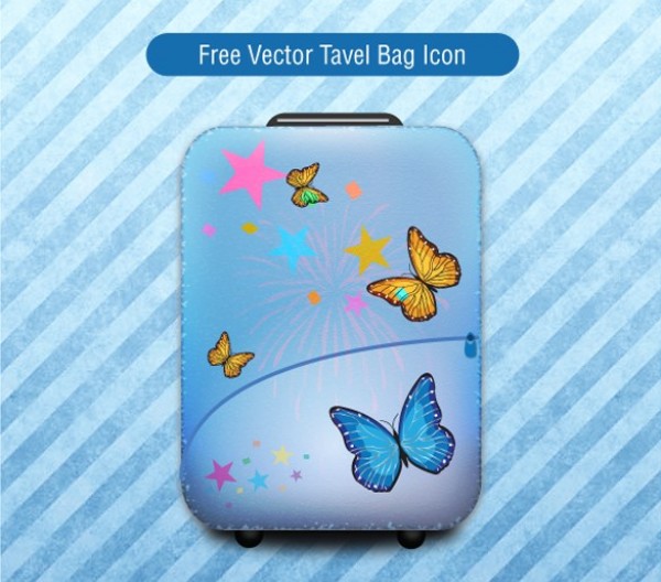 Blue Butterfly Travel Bag Vector Icon web vector unique ui elements travel case icon travel case travel bag travel suitcase icon suitcase stylish quality original new interface illustrator icon high quality hi-res HD graphic fresh free download free elements download detailed design creative case butterfly butterflies blue   