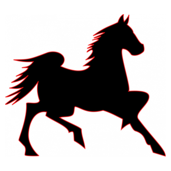 Running Horse Silhouette Vector vector silhouette running prancing horse vector horse silhouette horse free download free fire horse   