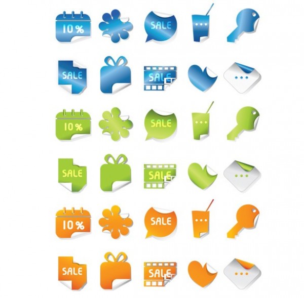 30 Creative Colorful Web Stickers Vector Set web unique ui elements ui stylish stickers simple sales stickers quality original orange new modern labels interface hi-res HD green fresh free download free elements download detailed design creative clean blue   