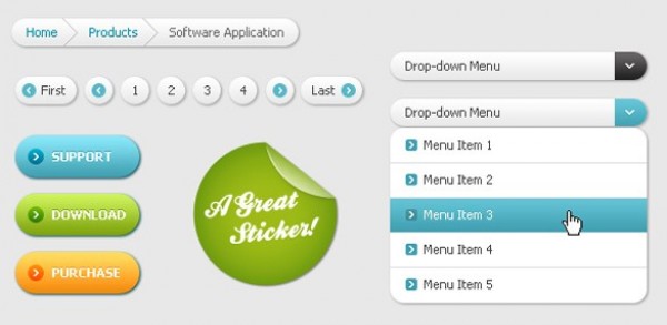 Sweet Mini Web UI Elements Kit PSD 9937 web unique ui set ui kit ui elements ui stylish sticker set quality psd pagination original new navigation modern menu interface hi-res HD fresh free download free elements dropdown menu button download detailed design creative clean call to action buttons breadcrumbs bar   
