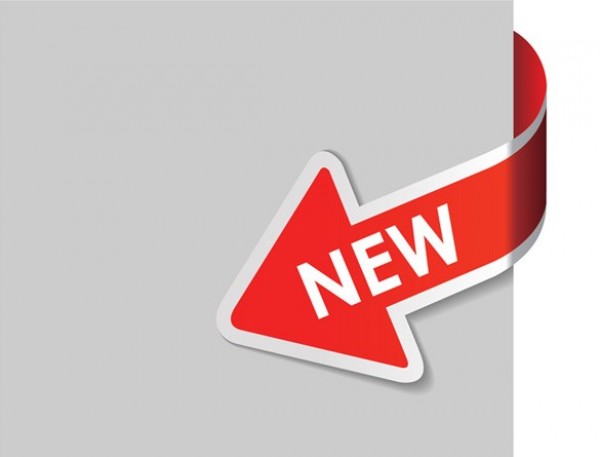 Red Arrow NEW Corner Vector Badge Element web vector unique ui elements tab stylish ribbon red quality original new interface illustrator high quality hi-res HD graphic fresh free download free elements download detailed design creative corner badge arrow ai   