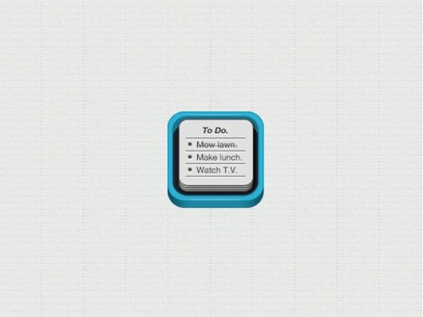 Sweet Note Box Style To-Do Icon PSD web unique ui elements ui todo list icon todo icon to-do icon to do list icon to do list stylish square quality psd original new modern interface icon hi-res HD fresh free download free elements download detailed design creative clean blue 3d   
