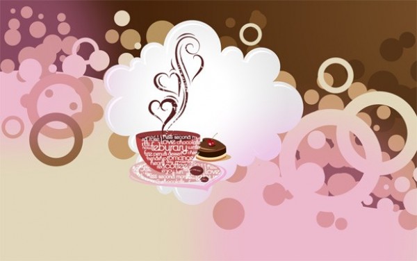 Coffee with Love Abstract Background JPG web valentine's day unique stylish simple quality original new modern jpg hi-res hearts HD fresh free download free download design creative coffee clean cake background abstract   