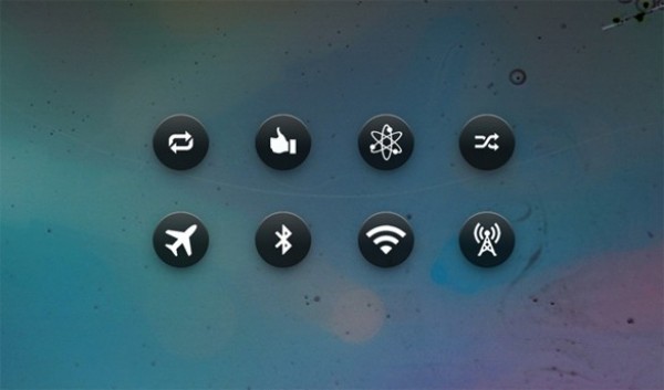 8 Black Bubble Toggles/Web Icons Set PSD wifi white web unique ui elements ui travel thumbs up stylish set round quality psd original new modern interface icons hi-res HD fresh free download free elements download detailed design creative clean bubble toggles black   