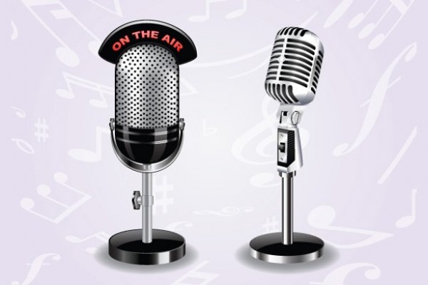 2 Vintage Radio Microphone Icons Vector Set web vintage vector unique ui elements stylish set retro recording radio microphone radio quality original on the air old fashioned new microphones interface illustrator icons high quality hi-res HD graphic fresh free download free elements download detailed design creative ai   