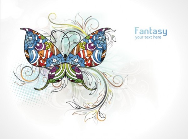 5 Painted Butterfly Floral Vector Backgrounds web vector unique ui elements stylish quality original new illustrator high quality hi-res HD hand painted graphic fresh free download free floral fantasy download design creative butterfly butterflies background abstract   