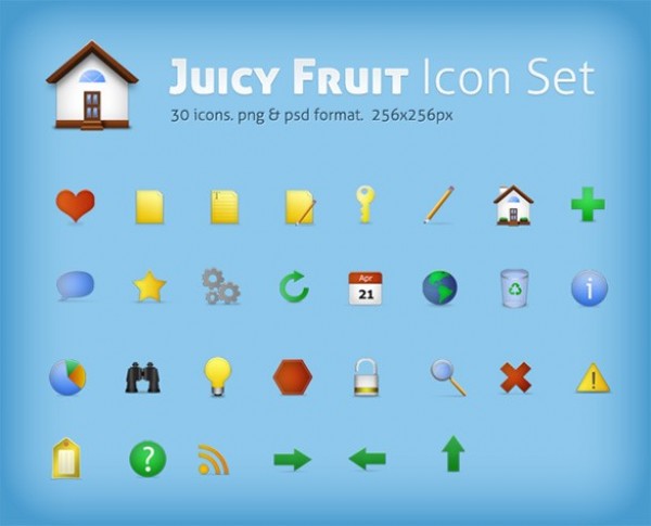 30 Juicy Fruit Web Desktop Icons Set web unique ui elements ui stylish set quality psd png pack original new modern juicy fruit interface icons hi-res HD fresh free download free elements download detailed design creative clean   