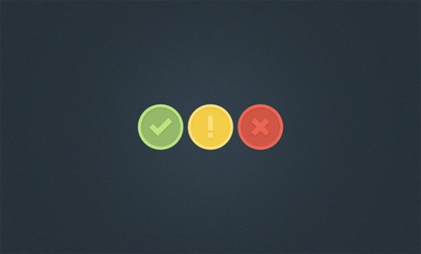 Colorful Inset Notification Icons Set PSD web warning unique ui elements ui success stylish set round quality psd original notification new modern interface icons hi-res HD fresh free download free error elements download detailed design creative clean buttons   
