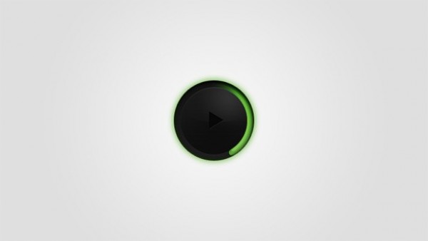 Dark Round Player Play Button PSD web unique ui elements ui stylish round quality psd player original new music modern interface html5 hi-res HD fresh free download free elements download detailed design dark creative clean circular player audio tag audio   