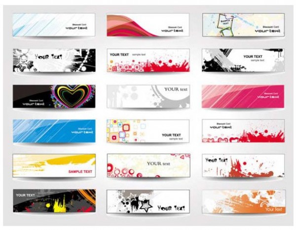 18 Attractive Abstract Vector Banners Backgrounds web wave vector unique ui elements stylish star set quality original new interface illustrator high quality hi-res heart HD grunge graphic fresh free download free elements download detailed design creative colorful circle banners background abstract   