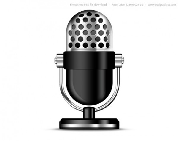 Classic Old Microphone Icon PSD web vintage vectors vector graphic vector unique ultimate ui elements silver retro recording quality psd png photoshop pack original on the air old new modern microphone mic metal jpg illustrator illustration icon ico icns high quality hi-def HD fresh free vectors free download free elements download design creative broadcasting ai   