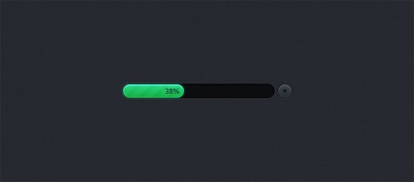 Dark Sleek Progress Bar with Green Slider PSD web unique ui elements ui stylish slider quality psd progress bar original new modern loading bar interface hi-res HD green fresh free download free elements download detailed design dark progress bar creative clean black bar   