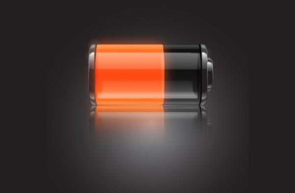 Glossy Black Battery Vector Icon web vector battery vector unique ui elements stylish quality original orange new interface illustrator icon high quality hi-res HD graphic fresh free download free eps elements download detailed design creative black battery icon battery ai   