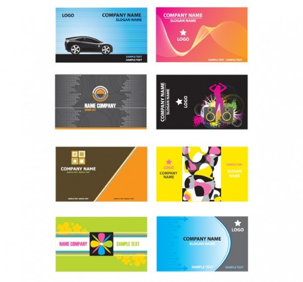 8 Stylish Business Card Vector Templates web vector unique ui elements template stylish set quality original new music modern interface illustrator high quality hi-res hearts HD graphic fresh free download free elements download detailed design creative car business card   