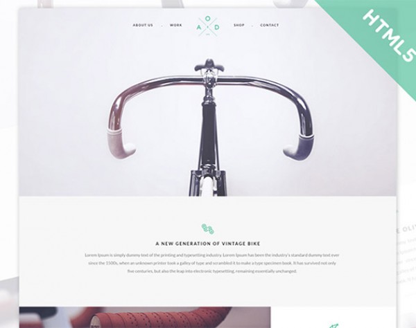Minimal Flat CSS Coded Website Template website webpage scroll one page minimal large images free flat css coded   