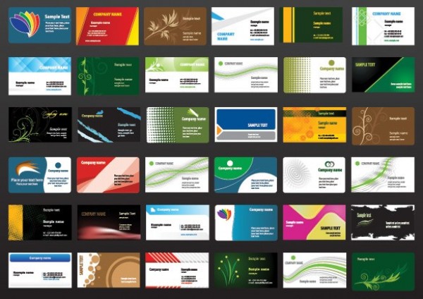 42 Business Card Vector Template Pack web vector unique ui elements template stylish quality original new interface illustrator high quality hi-res HD graphic fresh free download free elements download detailed design creative company card business card business   