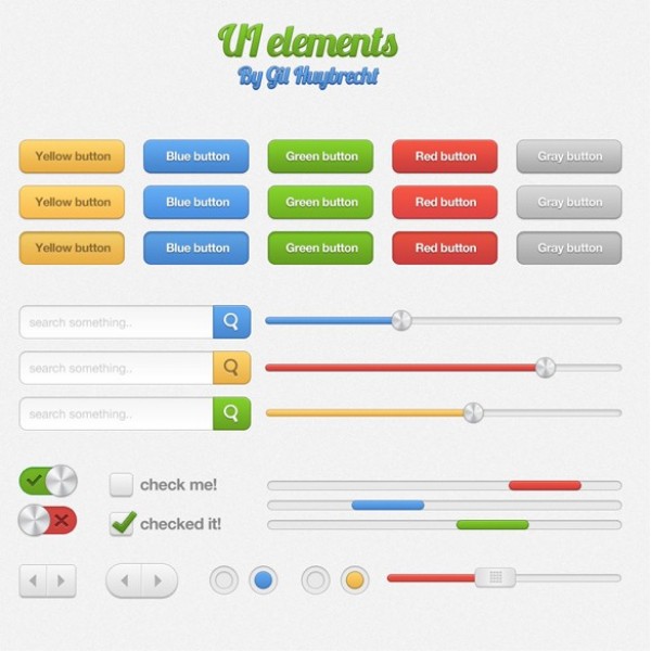 Colorful Web UI Elements Kit PSD 9683 web unique ui set ui kit ui elements ui toggles switches stylish sliders search fields radio buttons quality psd progress bars original on/off switch new modern kit interface hi-res HD fresh free download free elements download detailed design creative colorful clean check boxes 5 color buttons   