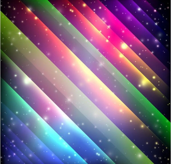 Colorful Stripe Abstract Space Vector Background web vector unique stylish stripes stars starry space quality purple original illustrator high quality green graphic glowing fresh free download free eps download diagonal design creative colorful blue black background abstract   