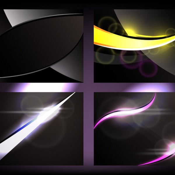 Glow Background templates set glow collection business black background   