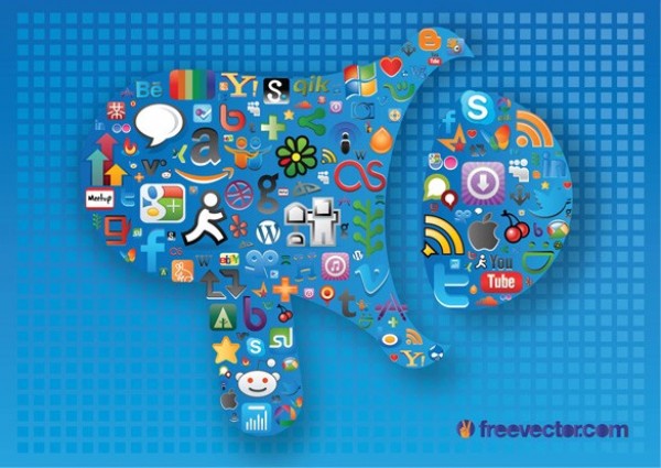 Amazing Social Media Icon Vector Graphic web vector unique stylish social media social icons social quality original networking mural illustrator icons high quality graphic fresh free download free download design creative collage   