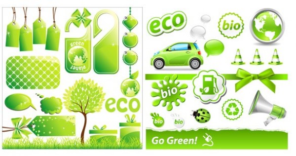 Go Green Eco Vector Stickers/Labels Pack web vector unique ui tree tags stylish recycle quality original new nature ladybug labels interface illustrator icons high quality hi-res HD green labels green car green grass graphic fresh free download free elements eco download detailed design creative bio   
