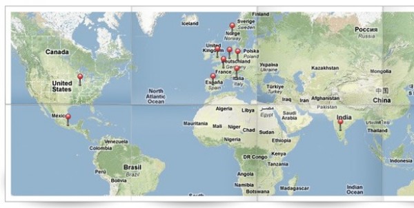 Graphic World Map Set with Pins PSD world map where your clients come from etc. You can move the pins easily to other positions. png psd pins map A map to show where you come from   