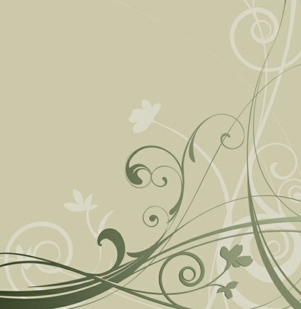 Lovely Green Organic Floral Vector Background web vector unique ui elements swirls stylish quality peaceful original organic new nature interface illustrator high quality hi-res HD green grasses graphic fresh free download free floral eps elements download detailed design delicate creative background   