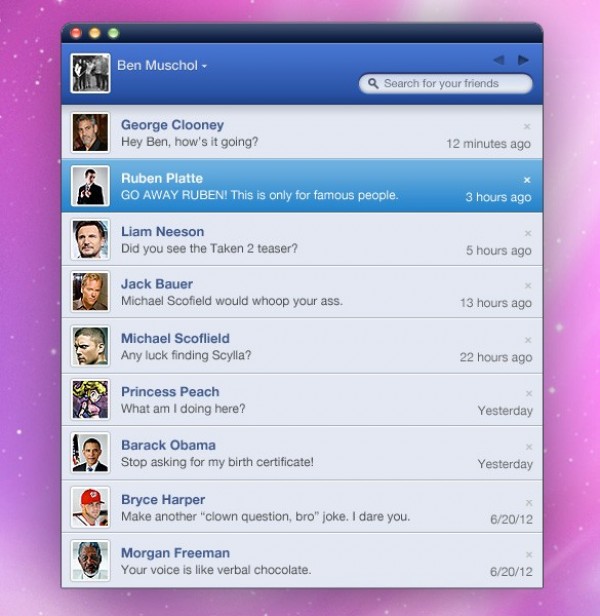 IOS Facebook Messages UI Widget PSD widget web unique ui elements ui text stylish quality psd original new modern messenger messages interface images hi-res HD fresh free download free facebook widget facebook messenger facebook elements download detailed design creative clean blue avatars   