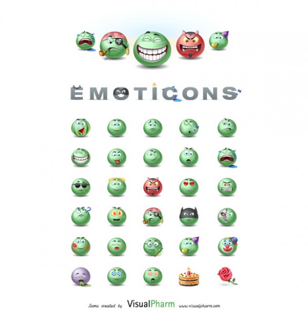 30 Green Emoticons Icons web vectors vector graphic vector unique ultimate quality photoshop pack original new modern illustrator illustration icons high quality green fresh free vectors free download free emoticons download design creative ai   