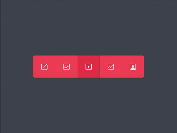 Minimal Red Line Icon Toolbar ui elements ui toolbar red mini menu line icon free download free   