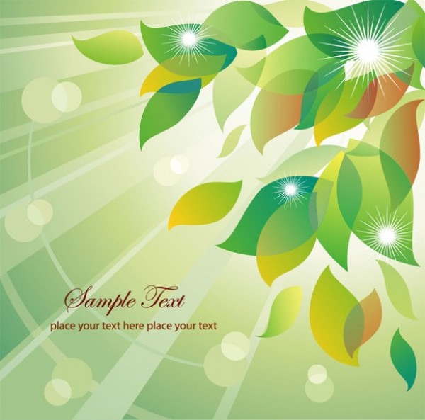Summer Sun Leaves Abstract Vector Background web vector unique sunshine sunlit sun summer stylish quality original new nature light leaves illustrator high quality graphic fresh free download free download design creative background abstract   