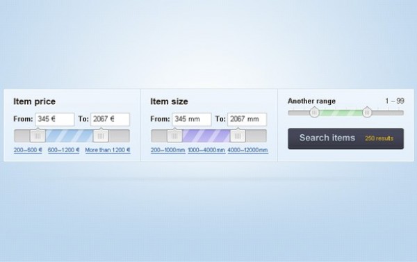 Clean Item Filtering Box eCommerce Interface PSD web unique ui elements ui stylish size filter range quality psd price range price filter original new modern item size item filter interface hi-res HD fresh free download free filtering box filter elements ecommerce download detailed design creative clean box   