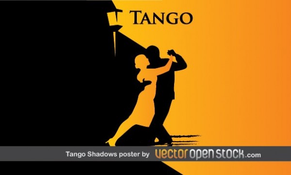 Tango Shadows Silhouette Vector Background web vector unique Tango stylish quality original orange latin illustrator high quality graphic fresh free download free download design dancing dancers dance creative black background   