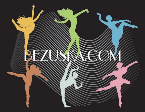 6 Silhouette Dancers Vector Graphics web vector unique stylish silhouette dancers silhouette quality original illustrator high quality graphic fresh free download free download design dancers dance creative contemporary dance ballet dance ballet   