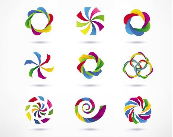9 Colorful Twirl Interwoven Vector Shapes Set woven web vector shapes vector unique ui elements twist stylish shapes set quality original new logotypes logos intertwined interlocking interface illustrator high quality hi-res HD graphic fresh free download free eps elements download detailed design creative colors colorful   