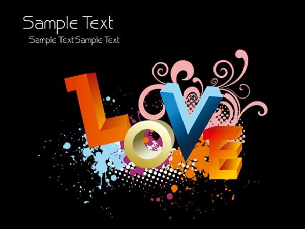 Exciting LOVE Abstract Vector Backgrounds web vector unique ui elements stylish quality original new love illustrator i love you high quality hi-res HD graphic fresh free download free download design creative colorful background abstract   