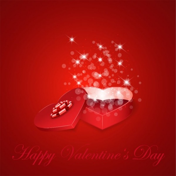 Sparkling Valentines Heart Box Background web vector valentines card valentines unique ui elements stylish sparkling sparkles red quality original opened box new interface illustrator high quality hi-res heart HD graphic gift box fresh free download free eps elements download detailed design creative card bokeh background   